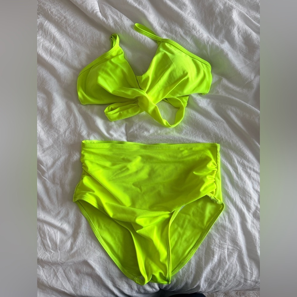 Neon Yellow Bikini Set